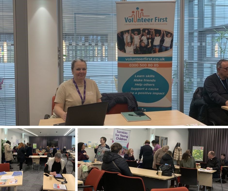 Community First volunteer stand